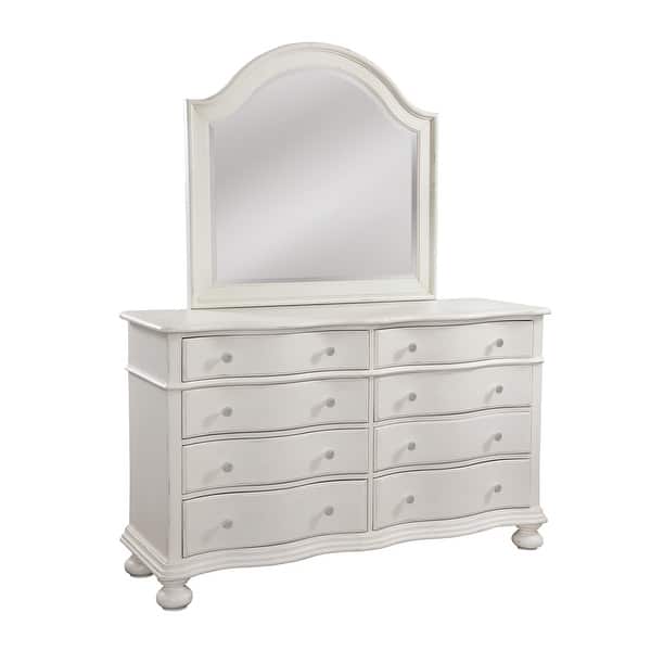 slide 2 of 7, Roanoke 8-drawer Dove White Dresser and Mirror by Greyson Living