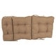 preview thumbnail 19 of 39, Multi-section Tufted Indoor Microsuede Seat/Back Chair Cushion (Multiple Sizes)