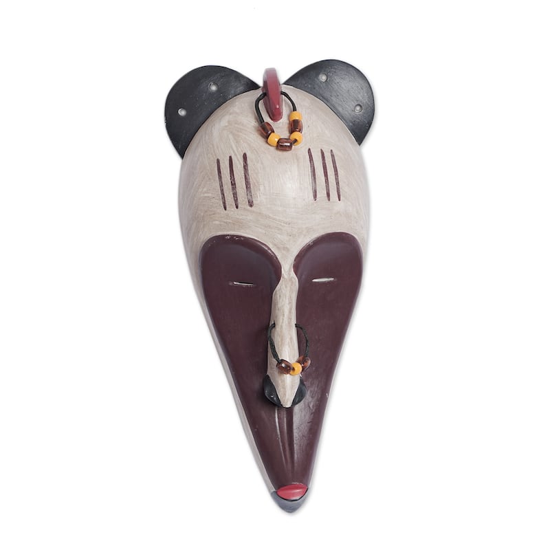 Novica Handmade Fang Inspiration African Wood Mask