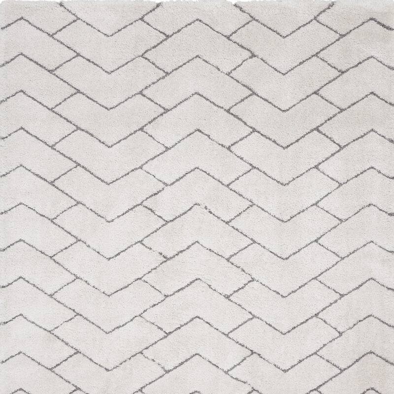 Hoxi Power Loomed Modern Stain Resistant Soft Area Rug By HomeRoots - 118' X '94' X '1.58