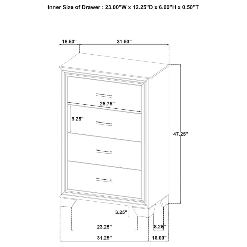 Wright Bedroom Set Brown Oak