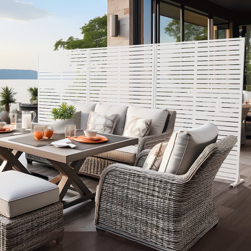 6 ft. H x 4 ft. Metal Privacy Screen Free Standing - 72*47