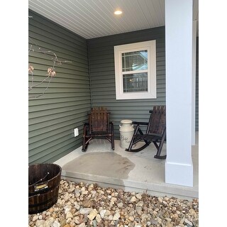 Outsunny Fir Wood Rustic Outdoor Patio Adirondack Rocking Chair Furniture