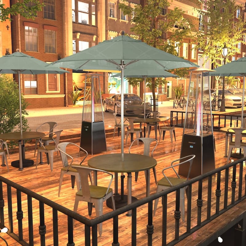 Sunline Brick 9 ft Tiltable Market Umbrella