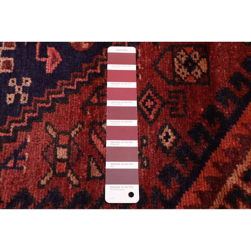 ECARPETGALLERY Hand-knotted Andelz Dark Red Wool Rug - 4'11 x 7'3