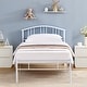 preview thumbnail 9 of 23, VECELO Kids Bed Frame with Headboard & Metal Slat,Twin Size Bed Set of 2