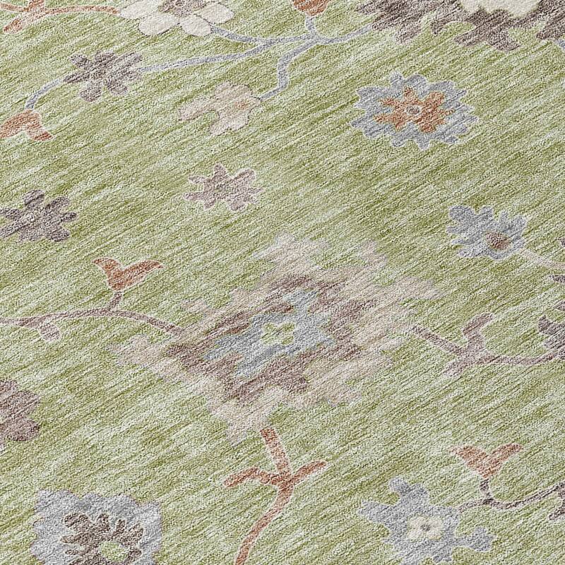 HomeRoots Floral Traditional Rectangle Outdoor Rug