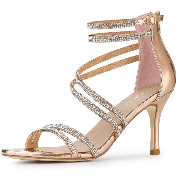 rhinestone stiletto heels