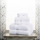 preview thumbnail 17 of 71, Superior Egyptian Cotton Pile Heavyweight 6-Piece Towel Set 6-Piece Set - White