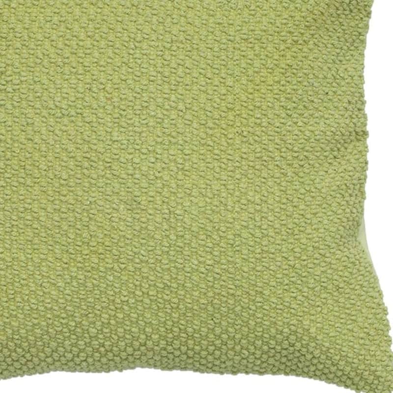 HomeRoots 20" Green Cotton Throw Pillow