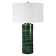 preview thumbnail 4 of 5, Uttermost Galeno Emerald Green Table Lamp - 28"H,   Shade 10"H x 17" Dia.