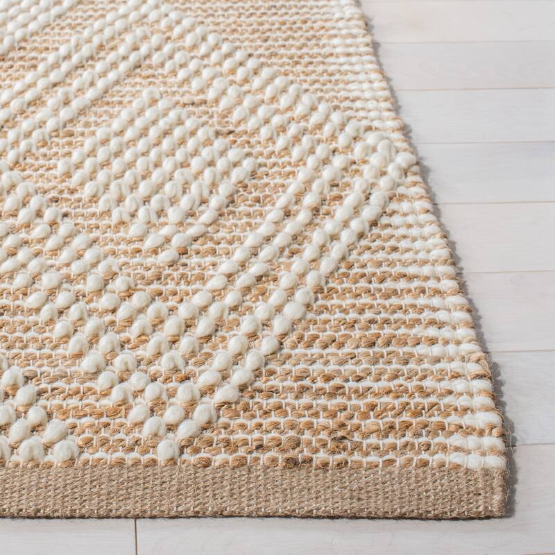 SAFAVIEH Handmade Natura Ulderica Diamond Jute & Wool Rug