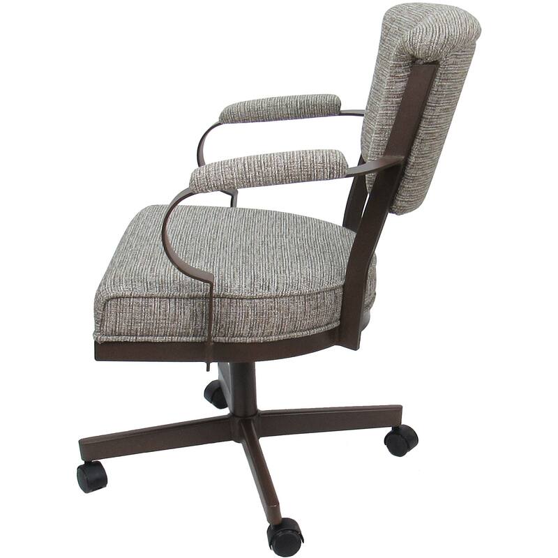 Miami Swivel Metal Caster Chair on Reading Base - 18" High Seat