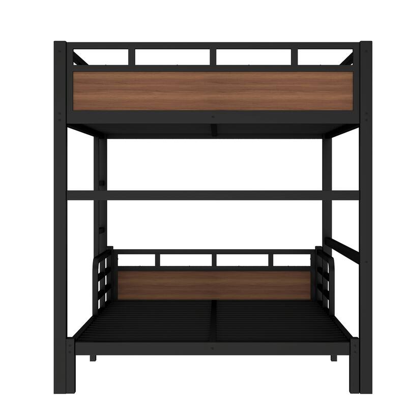 Metal High Loft Bed and Platform Bed, Heavy Duty Metal Bunk Bed Frame, Noise Free, Can be Converted into 2 Beds