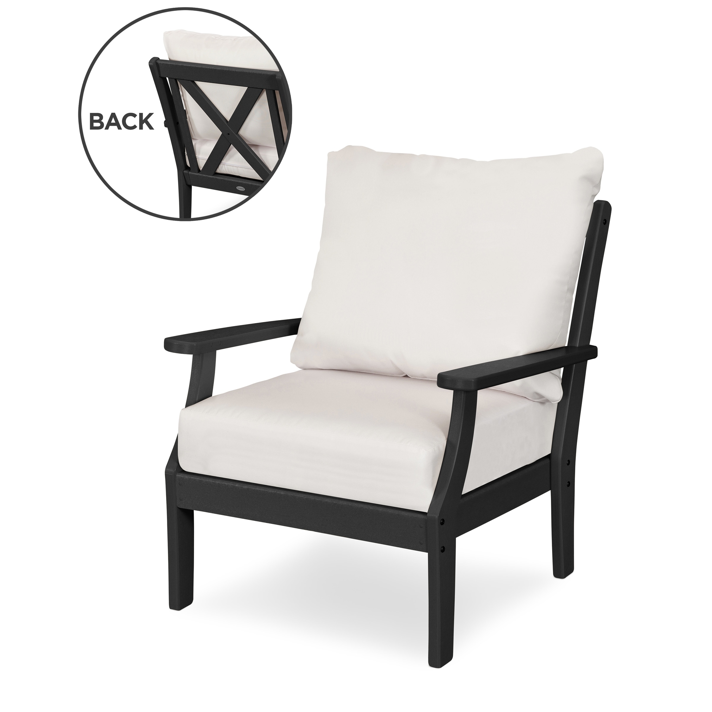 Polywood deep online seating chair