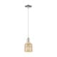 preview thumbnail 57 of 82, Innovations Lighting Downtown Urban - Bridal Veil - 1 Light 5" Cord Hung Mini Pendant Mercury/Polished Nickel