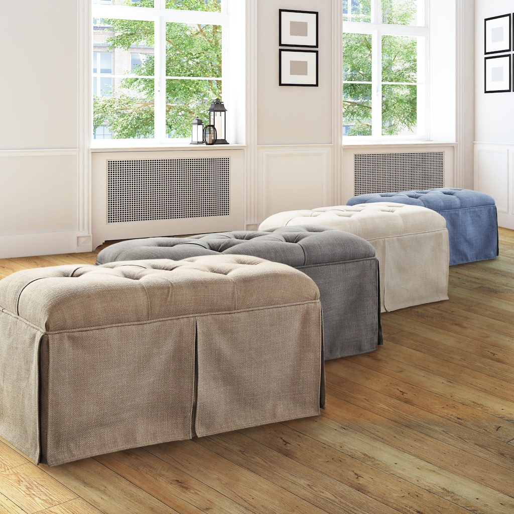 Furniture of America Hald Traditional Solid Wood Storage Bench