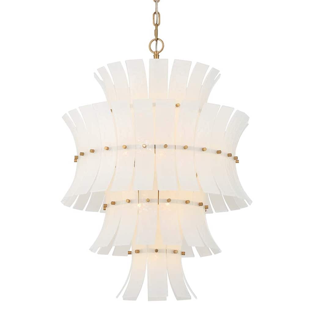 Crystorama Lighting Group ABI-2006-WH Abigail 13 Light 23" Wide