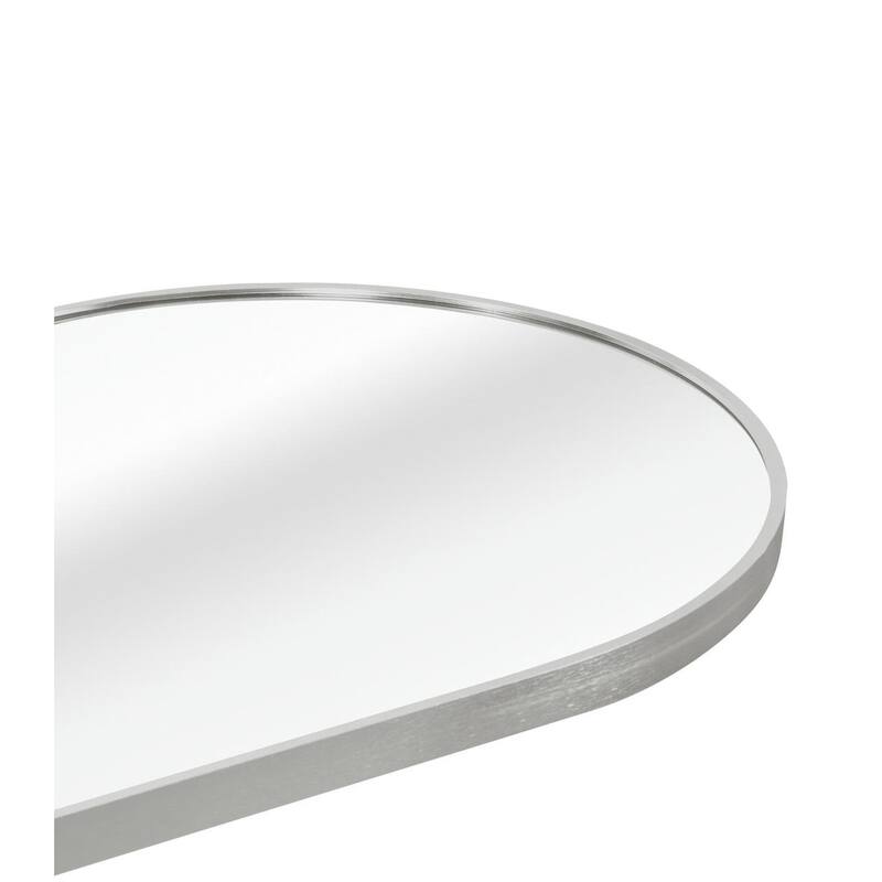 Silver 63 X 20in Pill Shaped Full Lenghth Mirror Or Bathroom Mirror