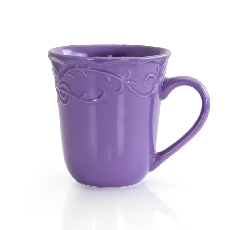 Plum Daydream 16-Piece Stoneware Dinnerware Set