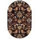 preview thumbnail 120 of 146, SAFAVIEH Fiorello Handmade Blossom French Country Wool Area Rug 4' x 6' Oval - Charcoal/Multi