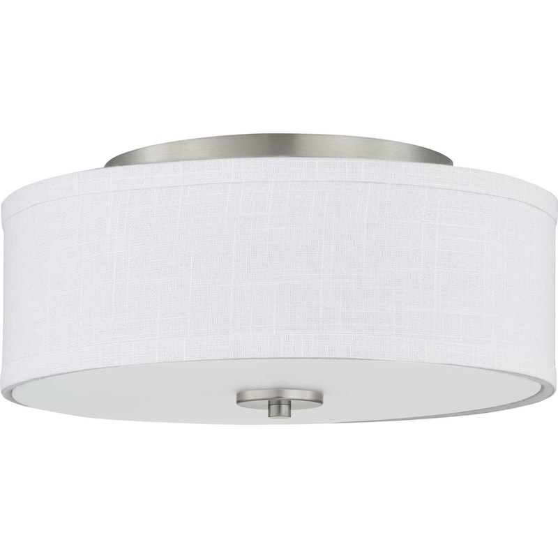 Progress Lighting Inspire Single Light 13" Wide Integrated LED Flush - Brushed Nickel
