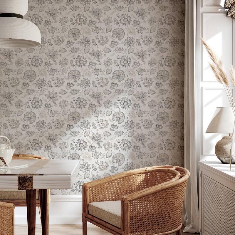 Arthouse Prudie Denim Jacobean Trail Wallpaper