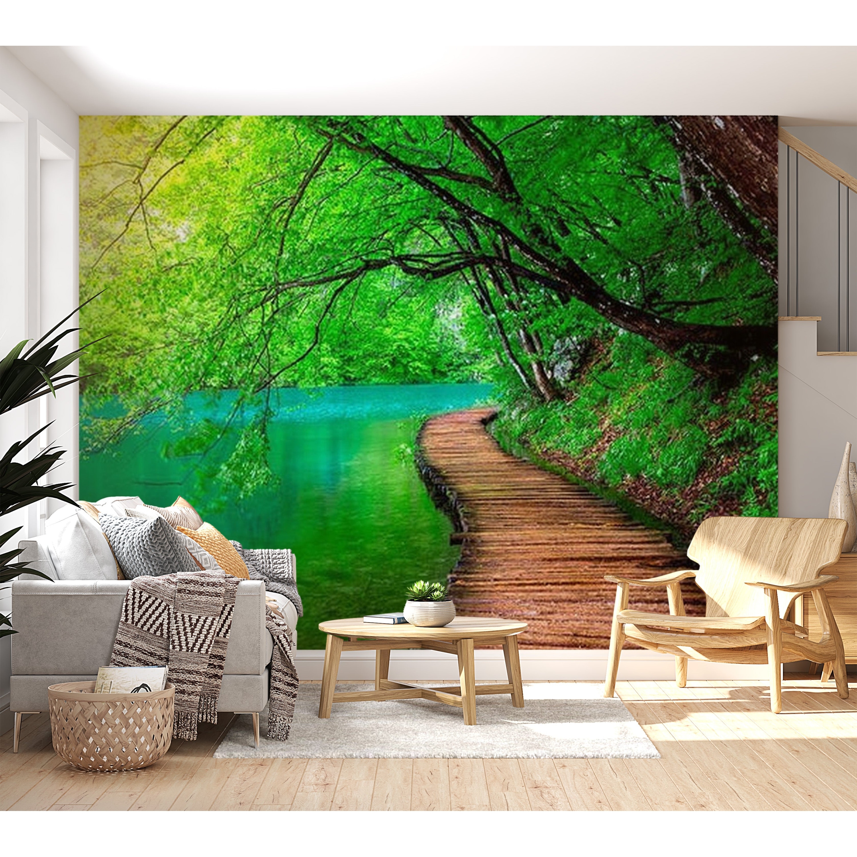 rainforest wallpaper mural