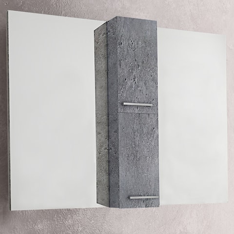 44" Modern Medicine Cabinet with Dual Mirrors