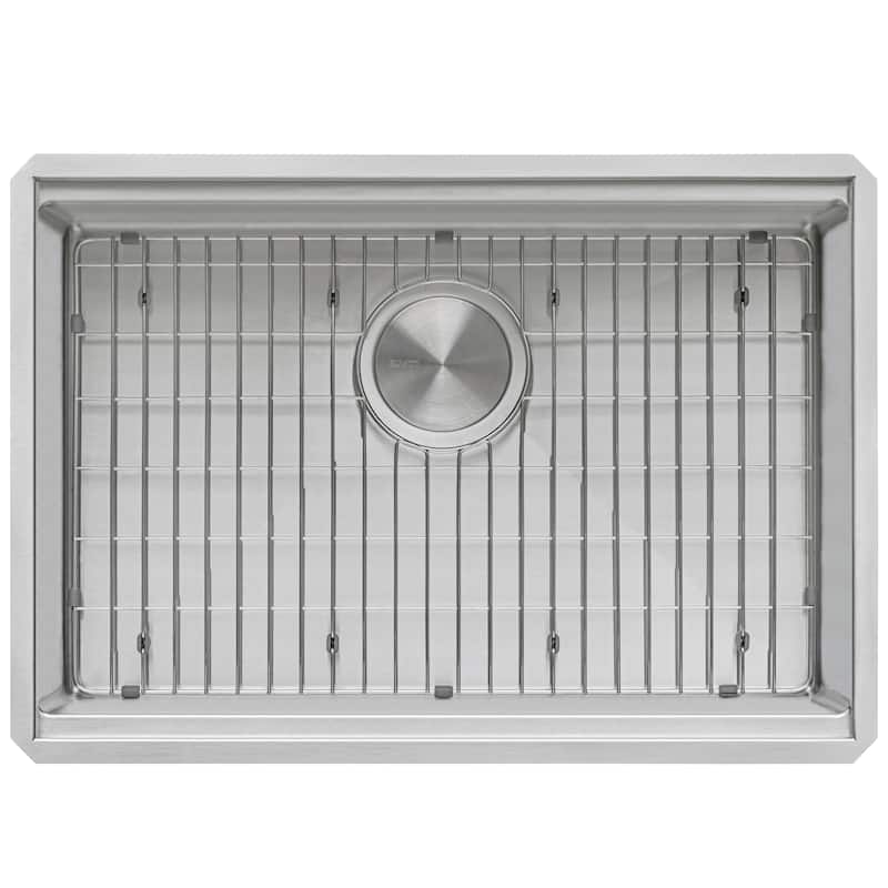 Ruvati 27-inch Workstation Rounded Corners Undermount Ledge Kitchen Sink with Accessories - 27 x 19 - 27 x 19