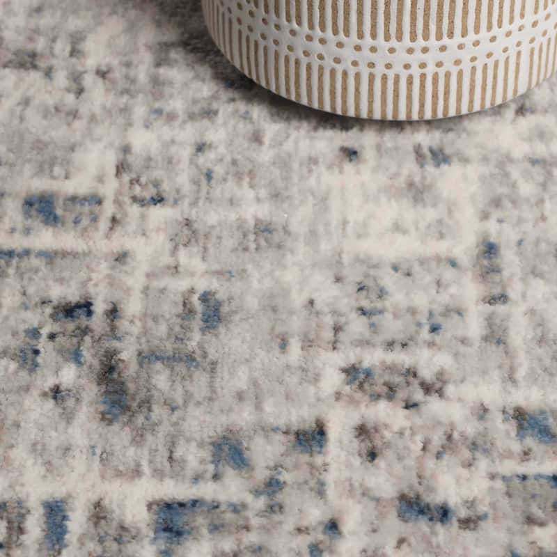 Superior Acer Distressed Abstract Modern Indoor Runner or Area Rug