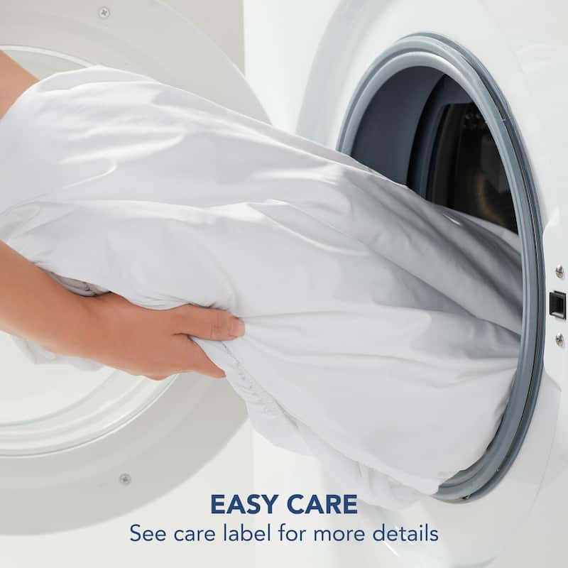 Serta Memory Flex Mattress Topper with 2 In Down Alternative Pillow Top Gusset - White