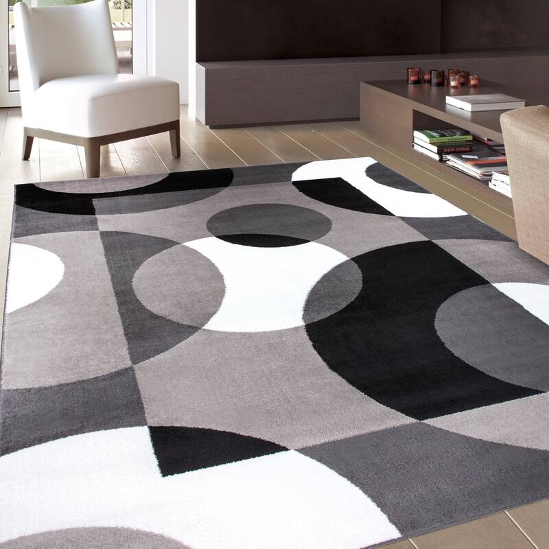 World Rug Gallery Modern Multicolored Geometric Area Rug