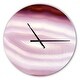 preview thumbnail 7 of 8, Designart 'Pink Agate Geode Geological Crystals' Oversized Modern Wall CLock 16 in. wide x 16 in. high