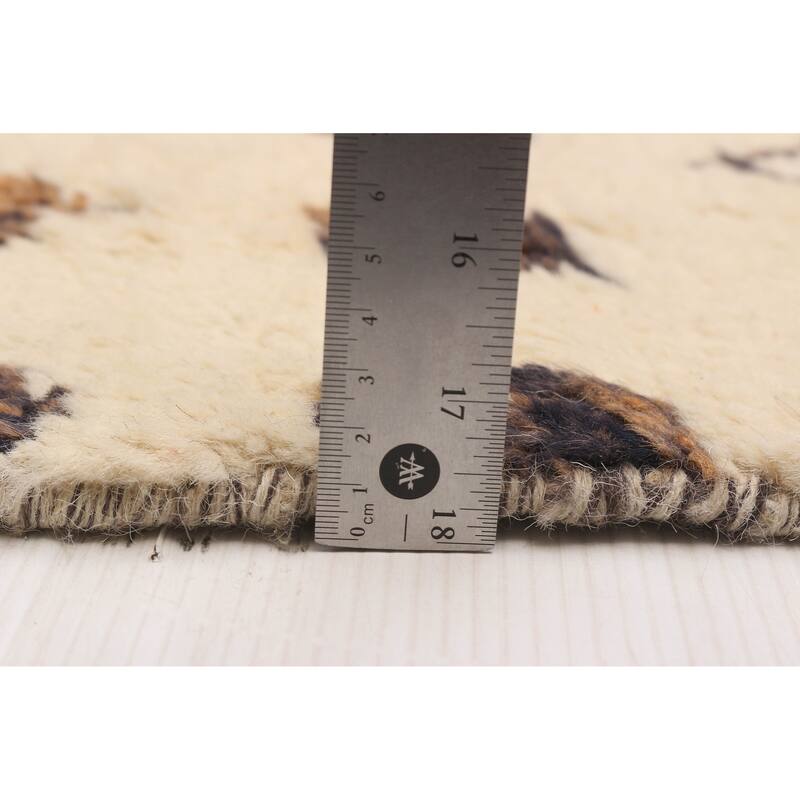 ECARPETGALLERY Hand-knotted Pak Finest Marrakesh Cream Wool Rug - 8'1 x 10'8