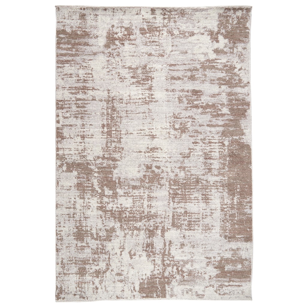 Terra by Obeetee Heirloom Abstract Beige Rug