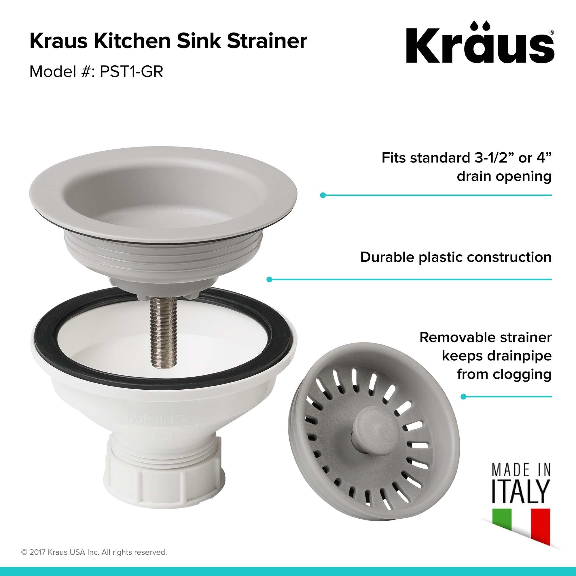 Kraus Pst 1 Kitchen Sink Strainer 19496570 Kraus Pst 1 Kitchen Sink Strainer