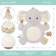 preview thumbnail 2 of 3, The Peanutshell Elephant Safari Crib Bedding, Tummy Time Mat & Security Blanket Set, 4-Piece Set