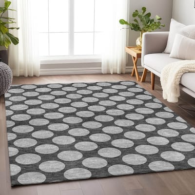 Premium Washable Super Soft Geo Dots Mayfield Rug