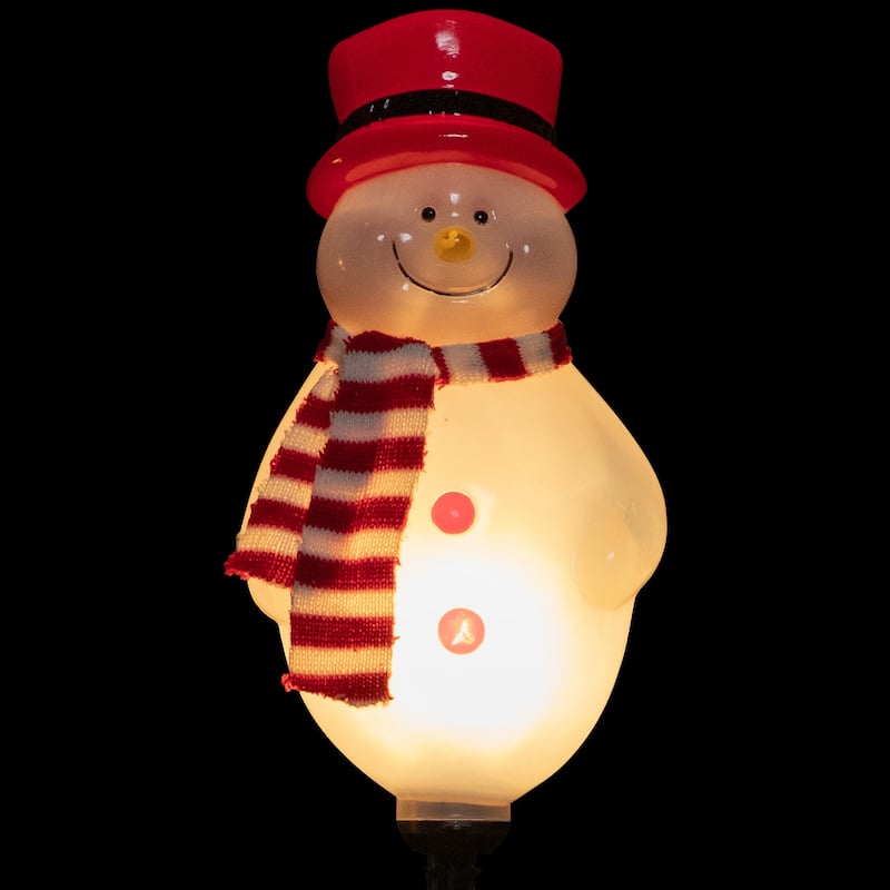 Set of 3 Snowmen Christmas Pathway Markers 16" - 16