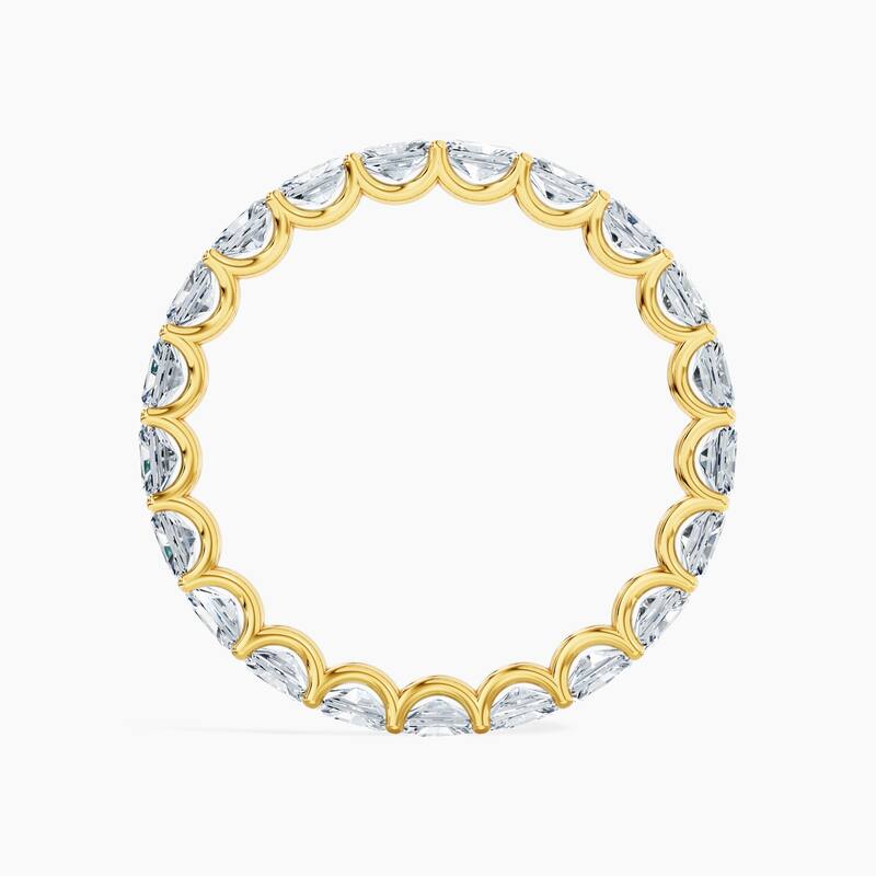 Auriya 14k Gold Radiant East-West Lab Grown Diamond Eternity Band 2.10 - 8.25 ct. tw. (F-G, VS)