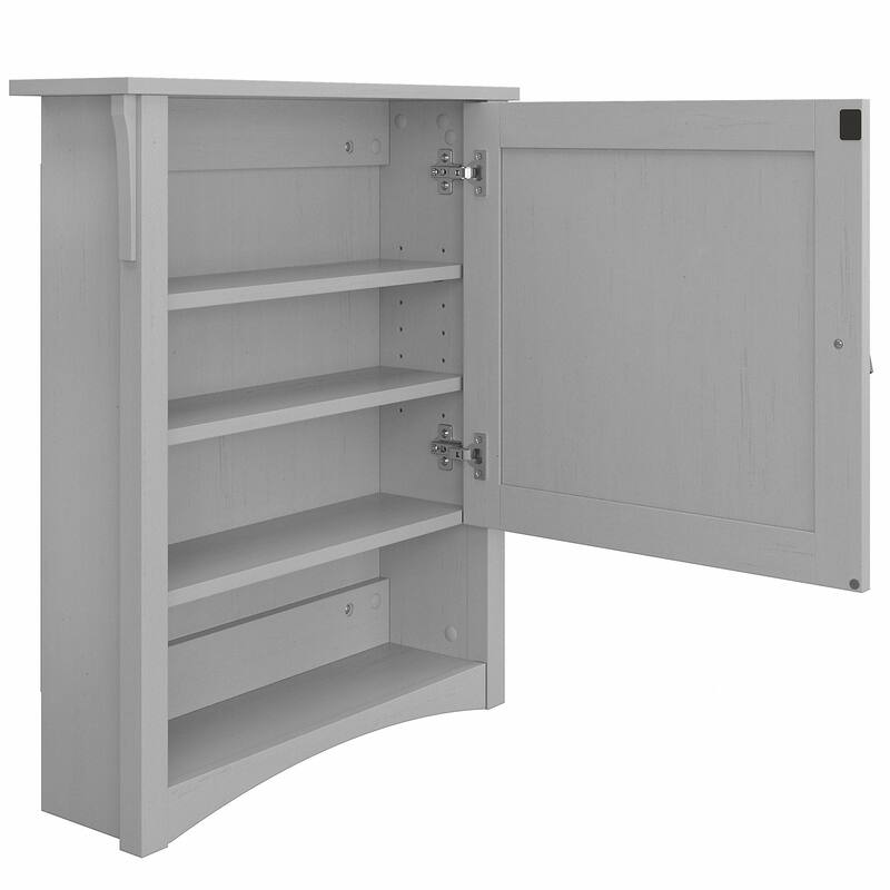 Salinas Bathroom Medicine Cabinet with Mirror by Bush Furniture