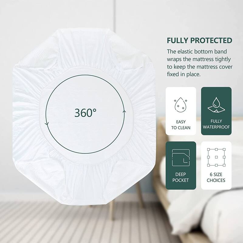 Waterproof Knit Mattress Protector - N/A