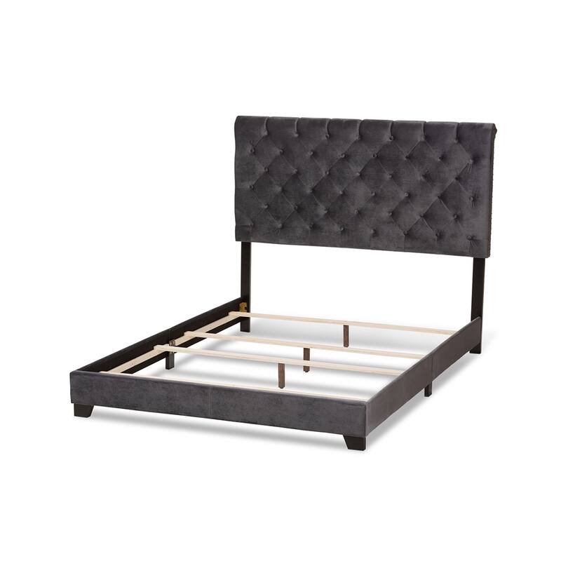 Candace Luxe and Glamour Velvet Upholstered Bed