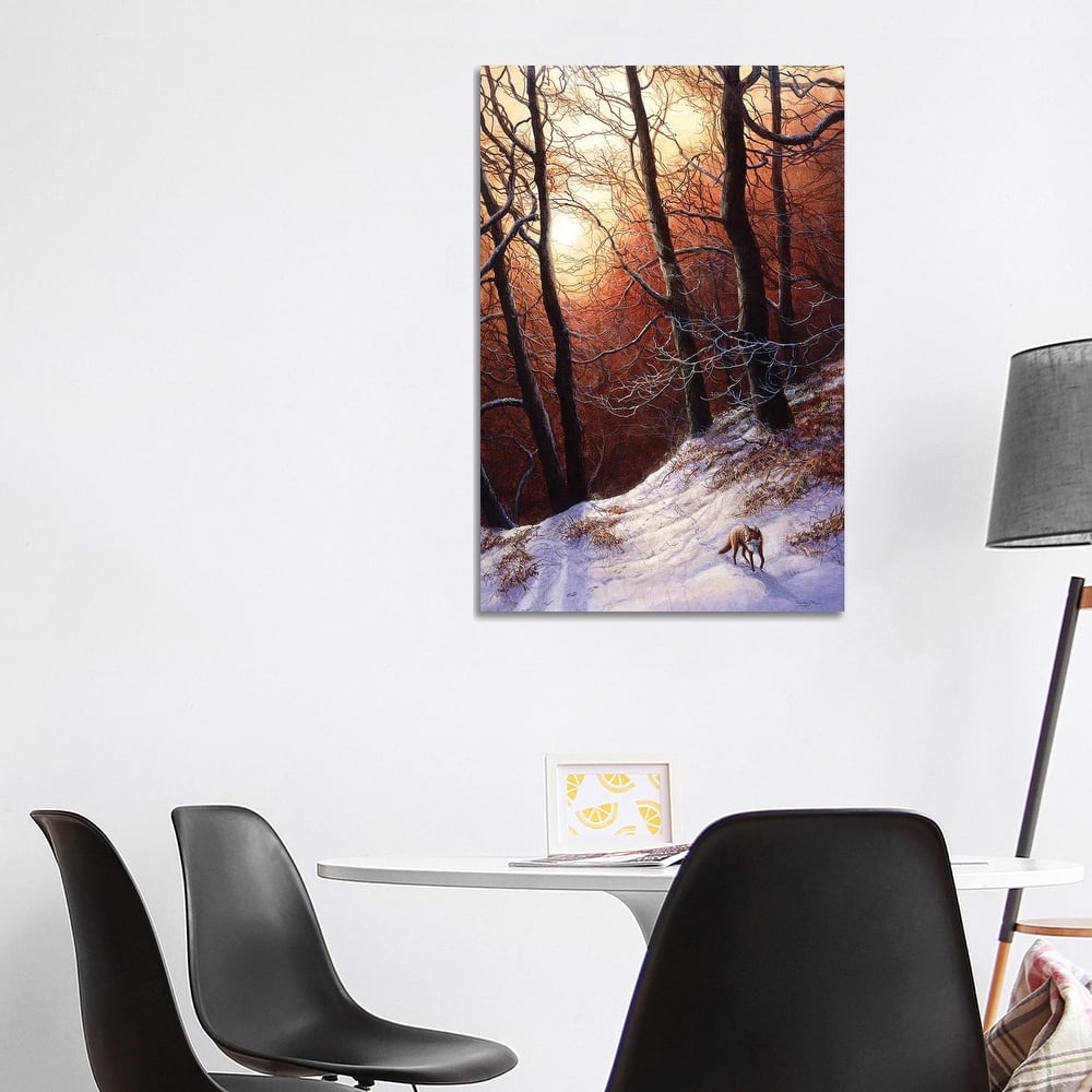 iCanvas "Winter Return - Fox" by Jeremy Paul Canvas Print