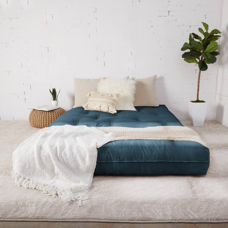 Humble + Haute Full-size 10-inch Futon Mattress (Mattress Only) - Wedge Wood - Full