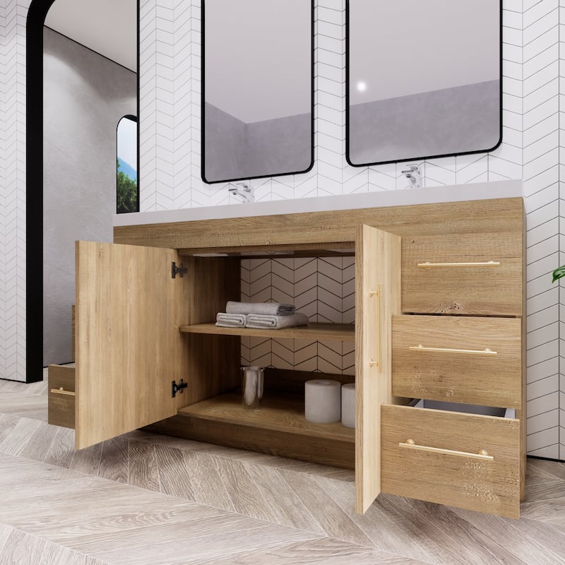 Eliza 60'' Freestanding Vanity with Double Sink