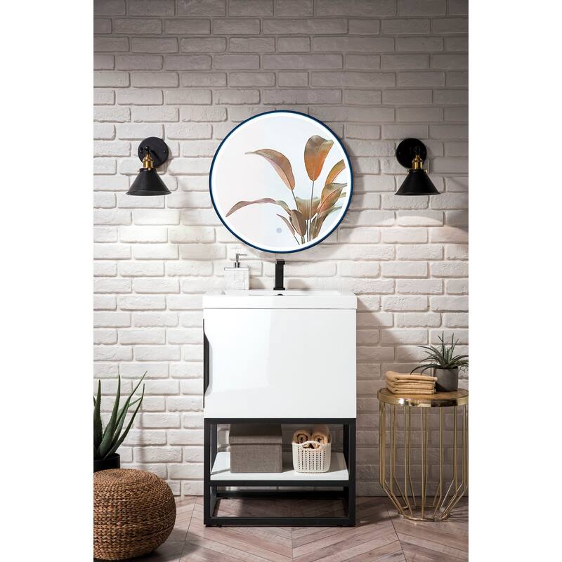 James Martin Vanities 883-V24-MB-WG Columbia 24" Free Standing Single