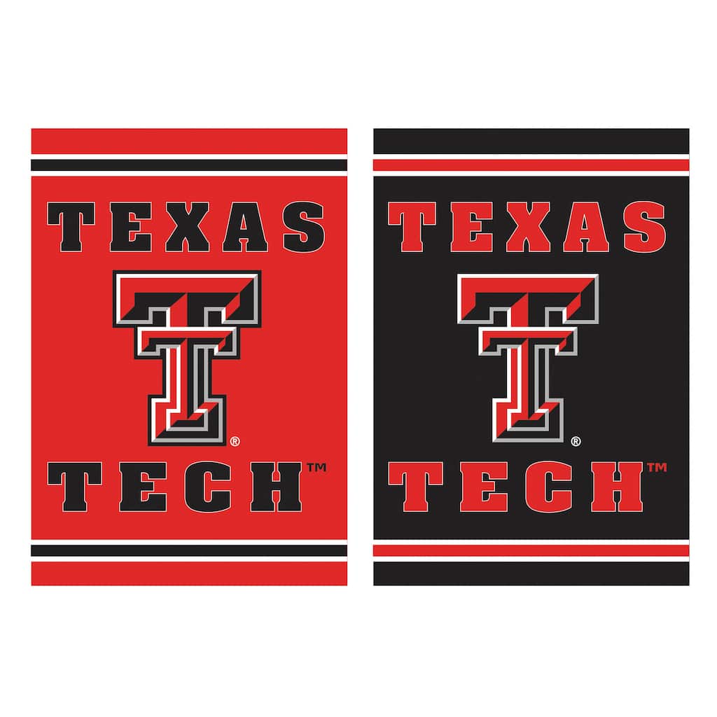 Embossed Suede Flag, Garden Size, Texas Tech University