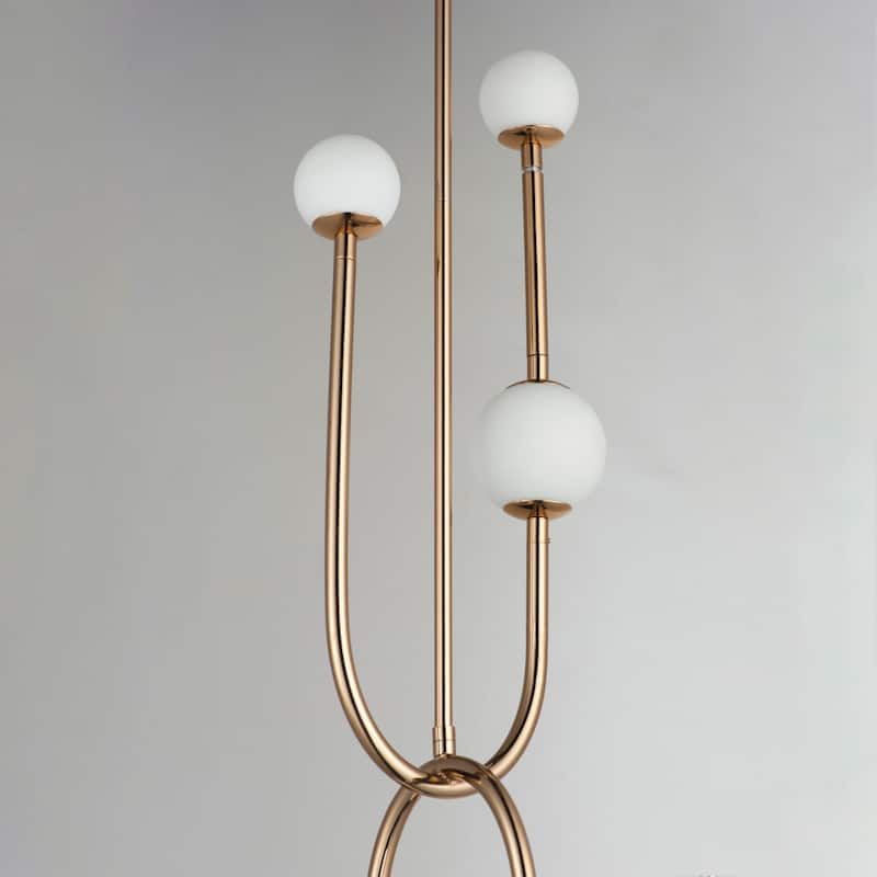 Studio M SM24836 Alina 6 Light 8" Wide LED Mini Chandelier by Mat